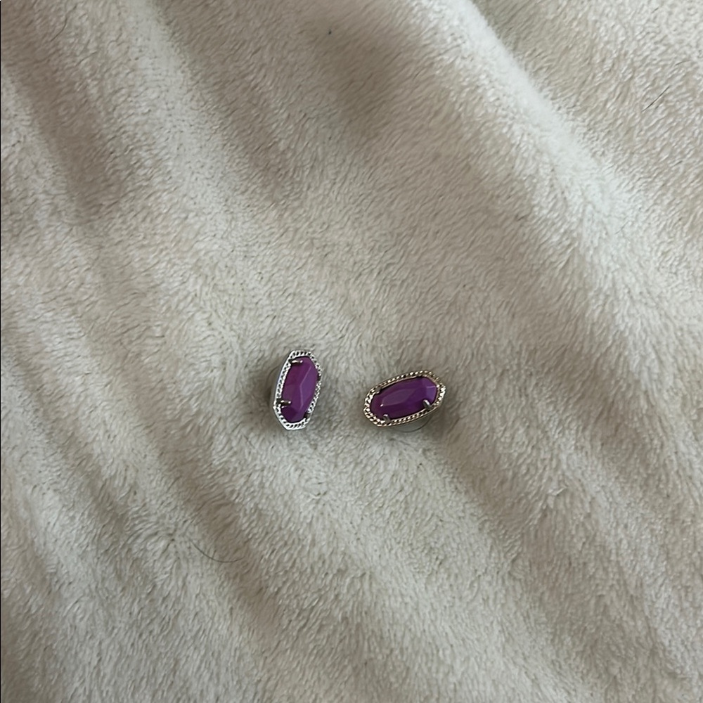 kendra scott purple stud earrings